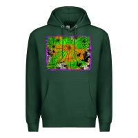 Sports Green leopard cowhide halloween background Premium Hoodie - Jasminsmagicworld