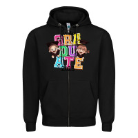 Black kinder graduate 2023 Zipper Hoodie - texasbilliewilder