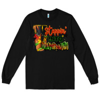 Black Steppin' into Juneteenth black fashion girl Long Sleeve Tee - RanaPortraitStore
