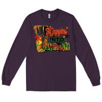 Plum Steppin' into Juneteenth black fashion girl Long Sleeve Tee - RanaPortraitStore