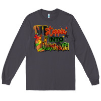 Smoke Steppin' into Juneteenth black fashion girl Long Sleeve Tee - RanaPortraitStore
