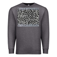 Charcoal Heather grey leopard Premium Sweatshirt - JahusDesignShop