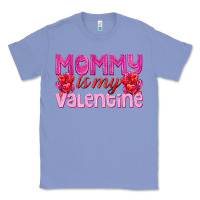 Colony Blue mommy is valentine Classic Tee - texasbilliewilder