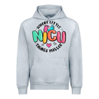 Heather Grey nicu where little things matter Urban Hoodie - MaliasSmallBusiness