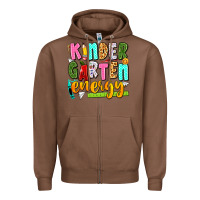 Chestnut kindergarten energy Zipper Hoodie - texasbilliewilder