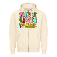 Sandshell kindergarten energy Zipper Hoodie - texasbilliewilder