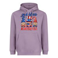 Lavender god bless america gnome Heavyweight Hoodie - HRA Design Shop