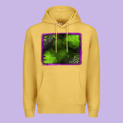 Leopard Halloween Background Premium Hoodie Designed By Jasminsmagicworld