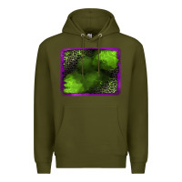 Army Green leopard halloween background Premium Hoodie - Jasminsmagicworld