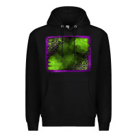 Black leopard halloween background Premium Hoodie - Jasminsmagicworld