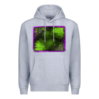 Heather Grey leopard halloween background Premium Hoodie - Jasminsmagicworld