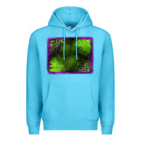 Ocean Blue leopard halloween background Premium Hoodie - Jasminsmagicworld