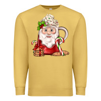 Antique Gold santa coffee Premium Sweatshirt - JahusDesignShop