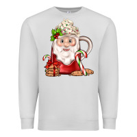 Dove Grey santa coffee Premium Sweatshirt - JahusDesignShop