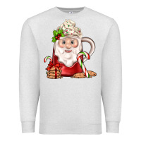 Oatmeal Heather santa coffee Premium Sweatshirt - JahusDesignShop