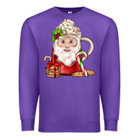 Purple santa coffee Premium Sweatshirt - JahusDesignShop
