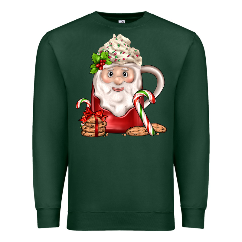 Santa Coffee Premium Sweatshirt by JahusDesignShop | Teevron