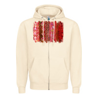 Sandshell valentine's day brushstroke Zipper Hoodie - RanaPortraitStore