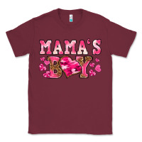Burgundy valentines day mamas boy Classic Tee - texasbilliewilder