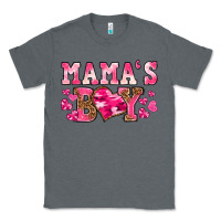 Charcoal Heather valentines day mamas boy Classic Tee - texasbilliewilder