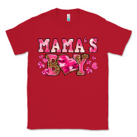 Red valentines day mamas boy Classic Tee - texasbilliewilder