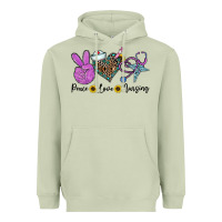 Matcha peace love nursing Heavyweight Hoodie - CowhideDigitalArt