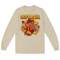 Mushroom Softball life afro girl sneakers Long Sleeve Tee - RanaPortraitStore