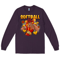 Plum Softball life afro girl sneakers Long Sleeve Tee - RanaPortraitStore