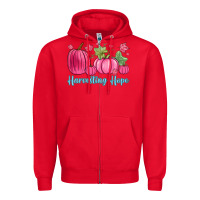 Red harvesting hope Zipper Hoodie - Zillion Design Studio