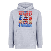 Heather Grey all american gnomes Heavyweight Hoodie - HRA Design Shop