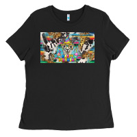 Black happy birthday alpaca blue cup Ladies Tee - BarkalooDesign