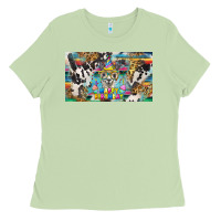 Matcha happy birthday alpaca blue cup Ladies Tee - BarkalooDesign