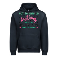 Navy not to brag or anything but i can forget what im d Urban Hoodie - MaliasSmallBusiness