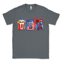 Charcoal Heather usa mason jars Classic Tee - Zillion Design Studio