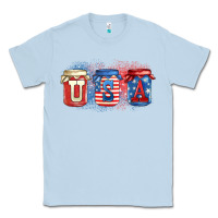 Dusty Blue usa mason jars Classic Tee - Zillion Design Studio