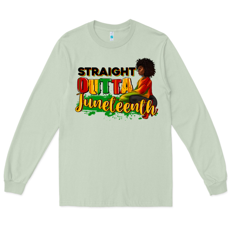 Straight Outta Juneteenth Long Sleeve Tee by RanaPortraitStore | Teevron