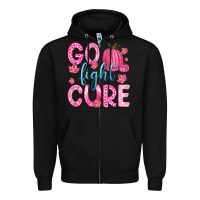 Black go fight cure Zipper Hoodie - Zillion Design Studio