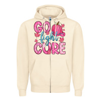 Sandshell go fight cure Zipper Hoodie - Zillion Design Studio