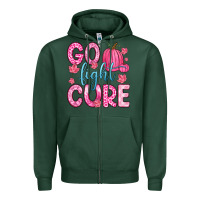 Sports Green go fight cure Zipper Hoodie - Zillion Design Studio