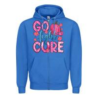 True Royal go fight cure Zipper Hoodie - Zillion Design Studio