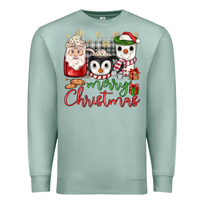 Merry Christmas Coffee Premium Sweatshirt by JahusDesignShop | Teevron