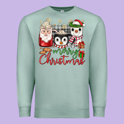 Merry Christmas Coffee Premium Sweatshirt Designed By Jahusdesignshop