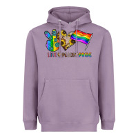 Lavender peace love pride Heavyweight Hoodie - CowhideDigitalArt