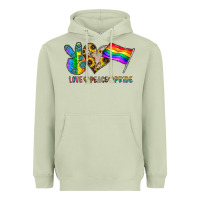 Matcha peace love pride Heavyweight Hoodie - CowhideDigitalArt