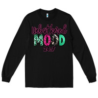 Black Unbothered mood 24:7 Long Sleeve Tee - RanaPortraitStore