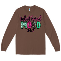 Chestnut Unbothered mood 24:7 Long Sleeve Tee - RanaPortraitStore
