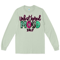 Matcha Unbothered mood 24:7 Long Sleeve Tee - RanaPortraitStore