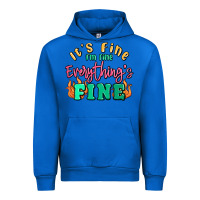 Cobalt its fine im dine everythings fine Urban Hoodie - MaliasSmallBusiness