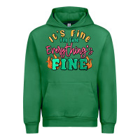 Emerald its fine im dine everythings fine Urban Hoodie - MaliasSmallBusiness