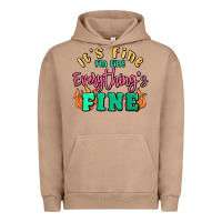 Pigment Burro its fine im dine everythings fine Urban Hoodie - MaliasSmallBusiness